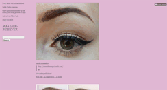 Desktop Screenshot of make-up-believer.tumblr.com