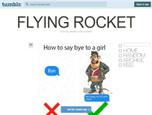 Tablet Screenshot of flyingrocket.tumblr.com