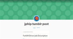 Desktop Screenshot of jphip.tumblr.com
