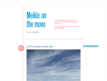 Tablet Screenshot of meikleonthemove.tumblr.com