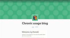 Desktop Screenshot of chronicusage.tumblr.com