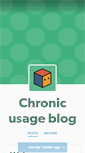 Mobile Screenshot of chronicusage.tumblr.com