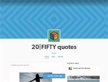 Tablet Screenshot of 20fiftyquotes.tumblr.com