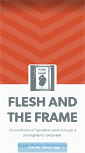 Mobile Screenshot of fleshandtheframe.tumblr.com