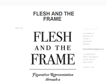 Tablet Screenshot of fleshandtheframe.tumblr.com