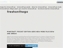 Tablet Screenshot of freshonthego.tumblr.com