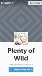 Mobile Screenshot of plentyofwild.tumblr.com