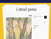 Tablet Screenshot of istealpens.tumblr.com