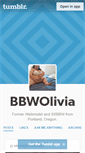 Mobile Screenshot of bbwolivia.tumblr.com