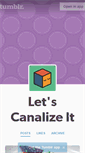 Mobile Screenshot of canalize.tumblr.com