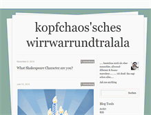 Tablet Screenshot of kopfchaos.tumblr.com