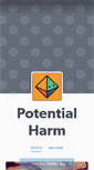 Mobile Screenshot of potentialharm.tumblr.com