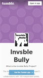 Mobile Screenshot of invsblebullyproject.tumblr.com