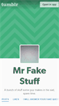 Mobile Screenshot of mrfakestuff.tumblr.com