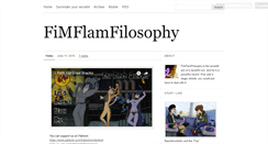 Desktop Screenshot of fimflamfilosophy.tumblr.com