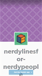 Mobile Screenshot of nerdylinesfor-nerdypeople.tumblr.com