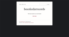 Desktop Screenshot of boxofcedarrecords.tumblr.com