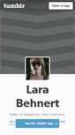 Mobile Screenshot of larabehnert.tumblr.com