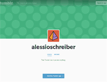 Tablet Screenshot of alessioschreiber.tumblr.com